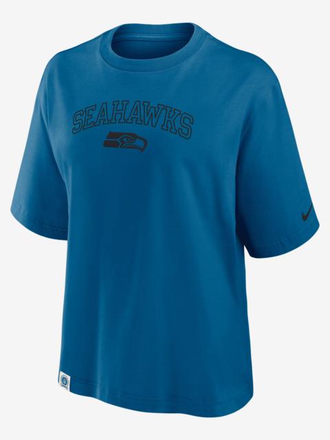 Nike Seattle Seahawks Arch Boxy Women's Nike NFL T-Shirt