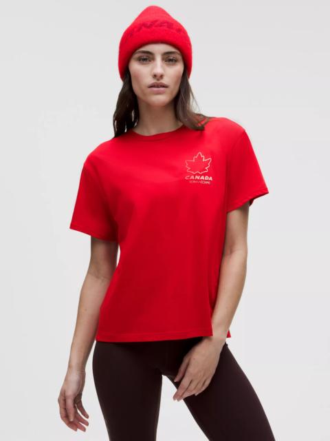 lululemon Team Canada Women's Cotton Jersey T-Shirt *COC Logo