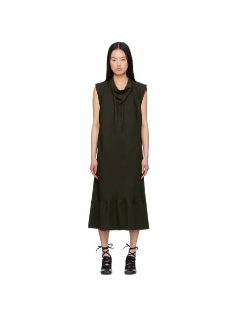 Lemaire Brown Foulard Midi Dress