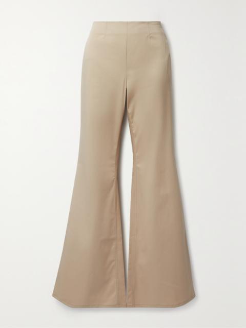 Acne Studios Flared Stretch-cotton Twill Pants
