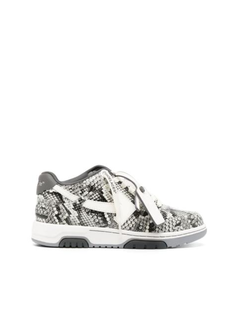 Out Of Office snake-print sneakers