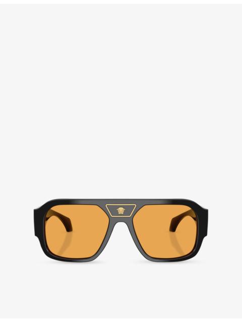 VERSACE VE4508U Square-Frame Acetate Sunglasses