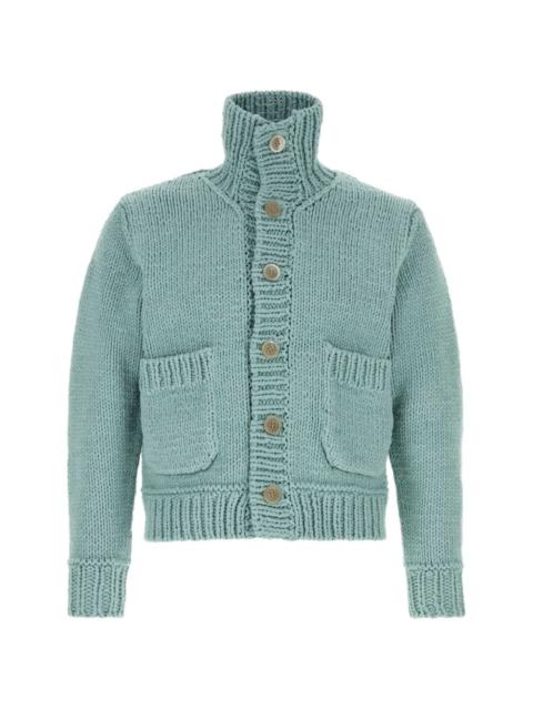 Junya Watanabe MAN intarsia-knit chunky-knit cardigan