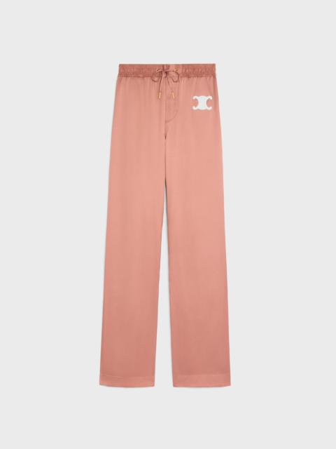 triomphe athletic pants in satin