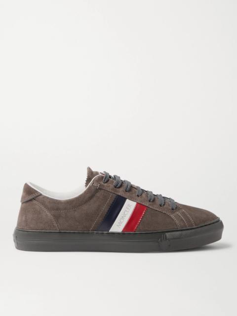 Moncler New Monaco Suede and Leather Sneakers
