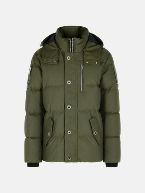 MOOSE KNUCKLES GREEN COTTON AND NYLON JACKET