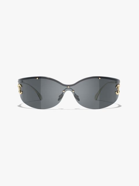 CHANEL Shield Sunglasses