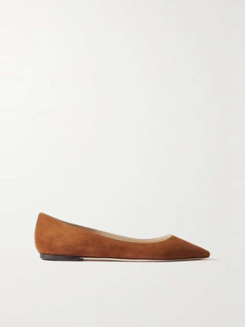 Romy suede point-toe flats