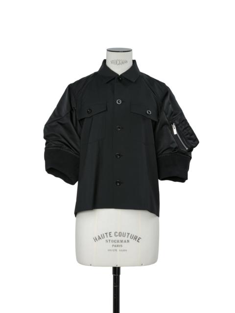 sacai Suiting x Nylon Twill Shirt