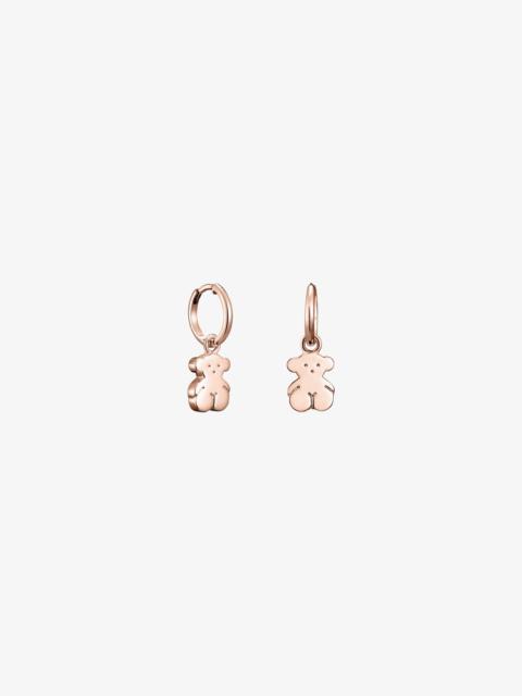 TOUS Short Rose 18K gold vermeil Sweet Dolls bear Earrings