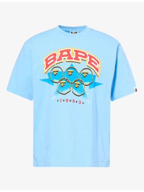 A BATHING APE® Bape Twin Sta Graphic-Print Cotton T-Shirt