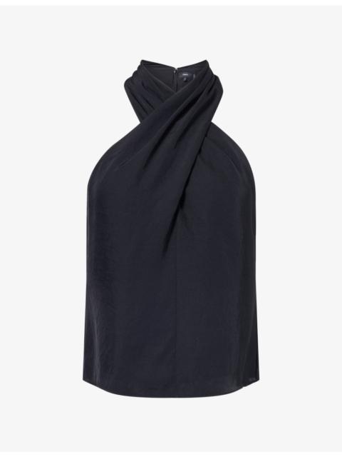 Theory The Halter Woven Top