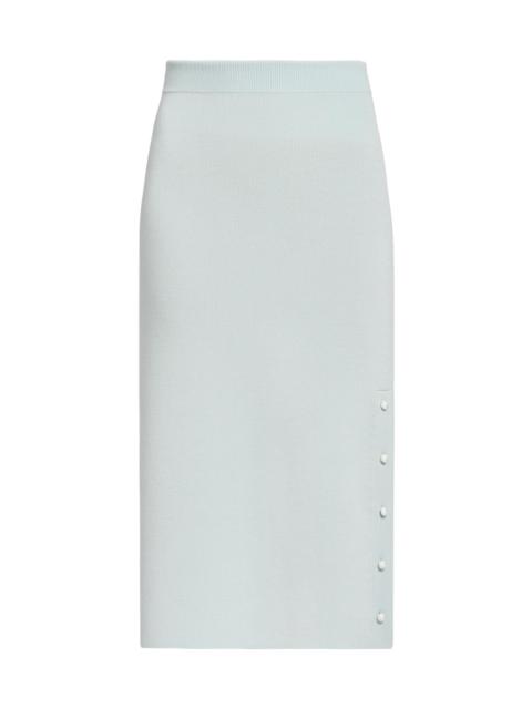 Jil Sander Women's Rib-Knit Merino Wool Pencil Skirt - Sky
