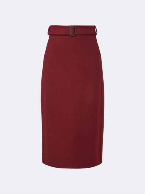 'S Max Mara Belted virgin wool pencil skirt