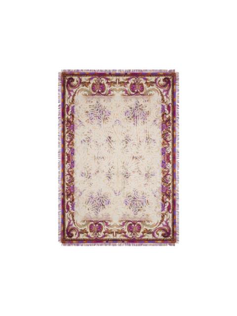 Pierre-Louis Mascia Aloeuw baroque-patterned fringed silk scarf