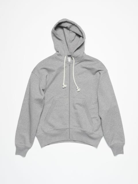 Hooded zip sweater - Light Grey Melange