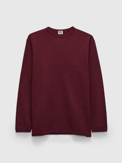 Warehouse & Co. Stand Wheeler Heavyweight Longsleeve T-Shirt in Bordeaux