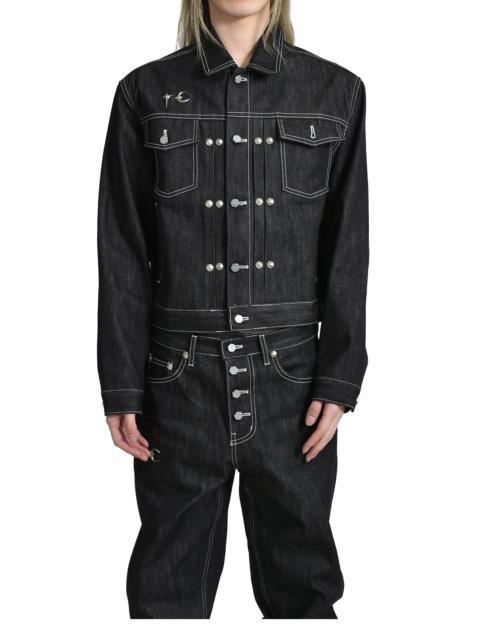 Thug Club LAND WARFARE DENIM JACKET / BLK