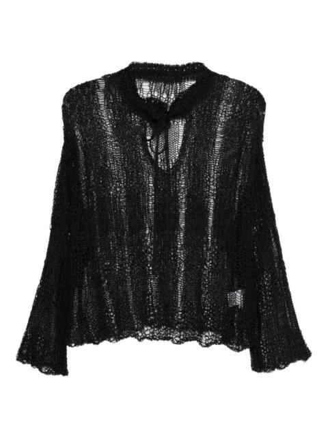 Y's tie knitwear