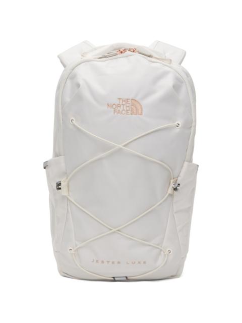 The North Face White Jester Luxe Backpack