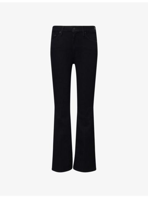 MOTHER The Weekender Flared-Leg Mid-Rise Denim-Blend Jeans