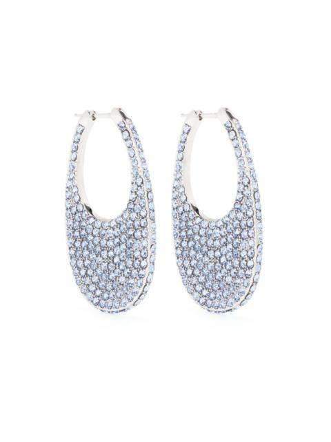 crystal-embellished chunky earrings