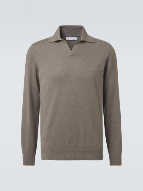 Brunello Cucinelli Cashmere polo sweater