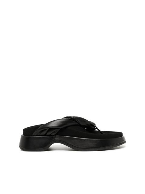 REIKE NEN twist-strap platform flip flops