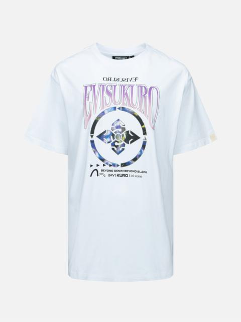 EVISU Gradiant Abstract Pattern Kamon Print T-Shirt