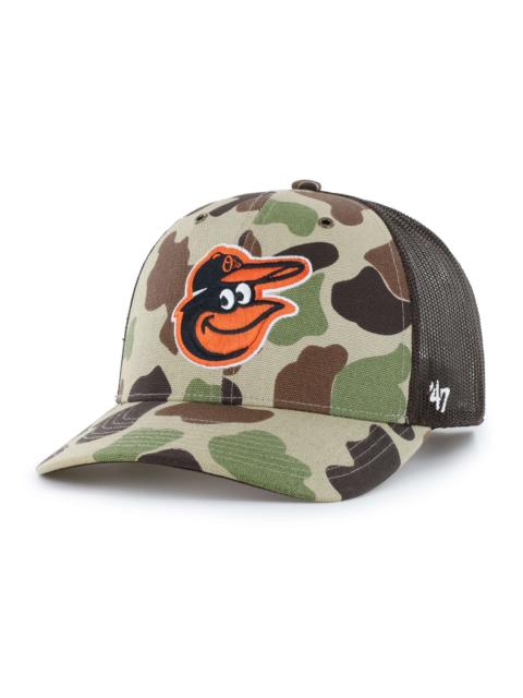 Carhartt Baltimore Orioles '47 Camo Trucker