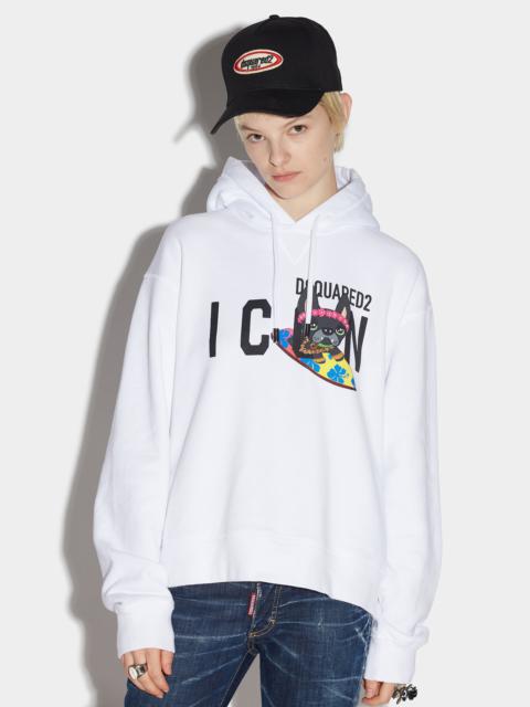 DSQUARED2 ICON HILDEGARD COOL HOODIE