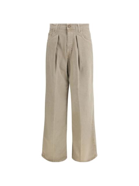 HAIKURE pleated wide-leg jeans