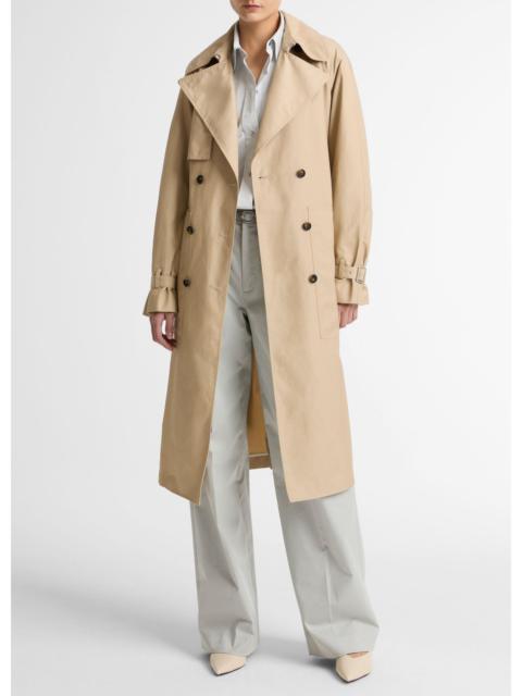 Vince Fine Cotton-Blend Twill Trench Coat
