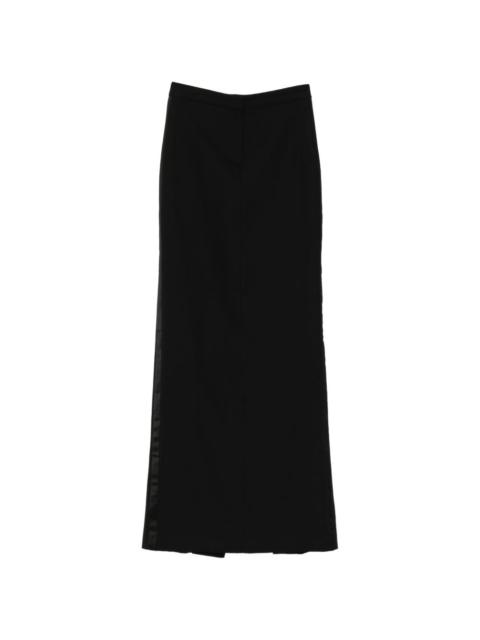 KIKI DE MONTPARNASSE tuxedo maxi skirt