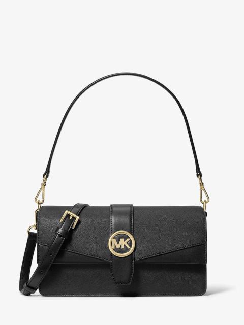 MICHAEL KORS Greenwich Medium Saffiano Leather Shoulder Bag