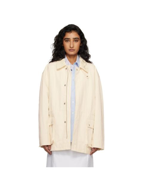 Dunst Off-White Cotton Chore Jacket