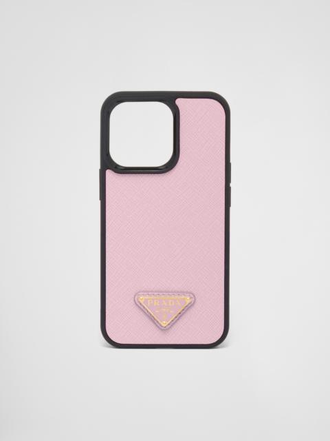 Prada Saffiano leather iPhone 13 Pro cover