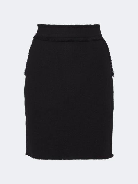 Max Mara Virgin wool jersey miniskirt