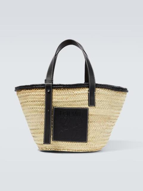 Loewe Paula's Ibiza leather-trimmed basket bag
