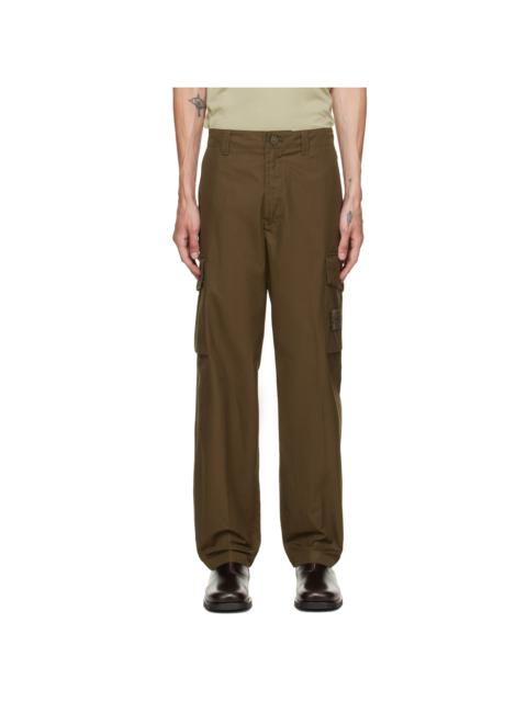 Stone Island Khaki 3100021 All-Weather Cotton Canvas_S.I. Ghost Cargo Pants