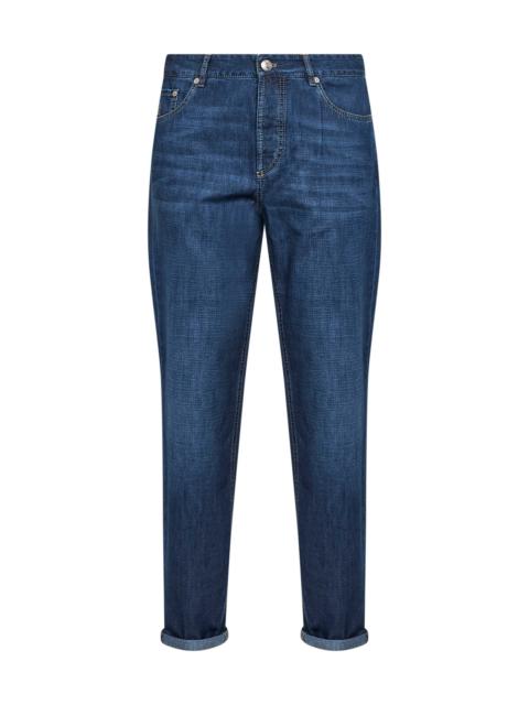 Brunello Cucinelli Blue denim iconic fit five-pocket jeans