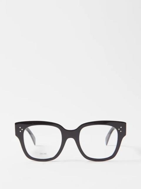 CELINE Square acetate glasses