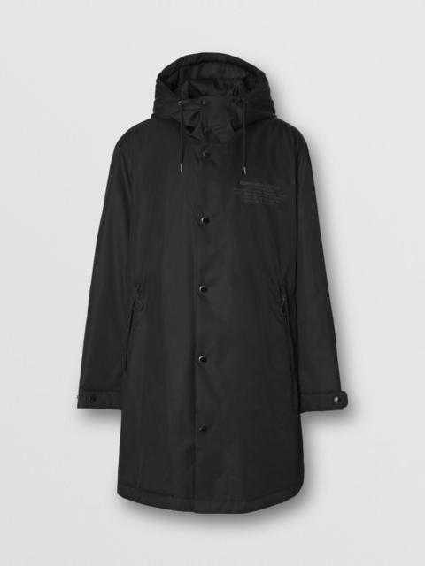 Burberry Location Print Nylon Parka