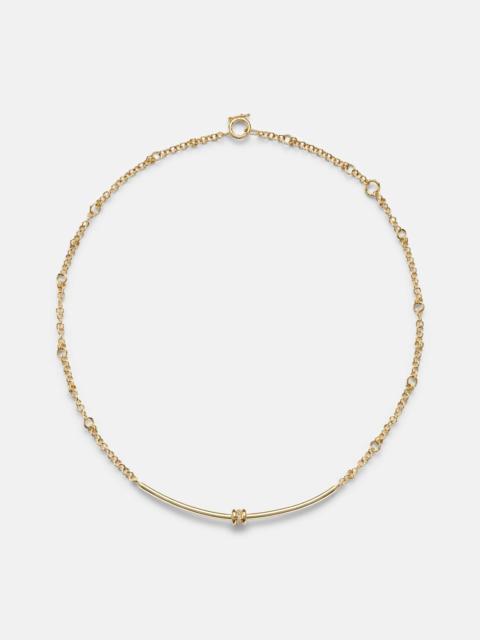 Spinelli Kilcollin Gravity Arc 18kt gold necklace with diamonds