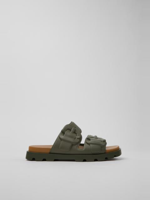 CAMPER Brutus Sandal Green Synthetic Sandals for Men.