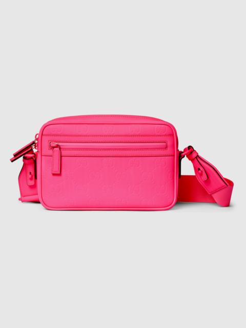 GG rubber-effect crossbody bag