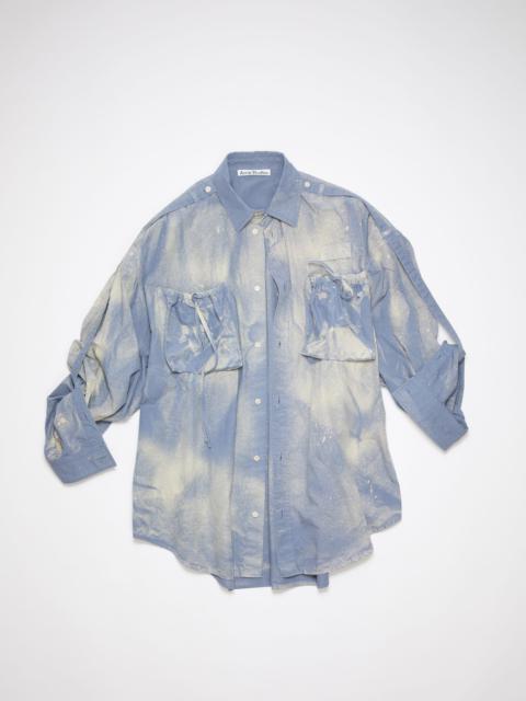 Acne Studios Sprayed button-up shirt - Mid Blue