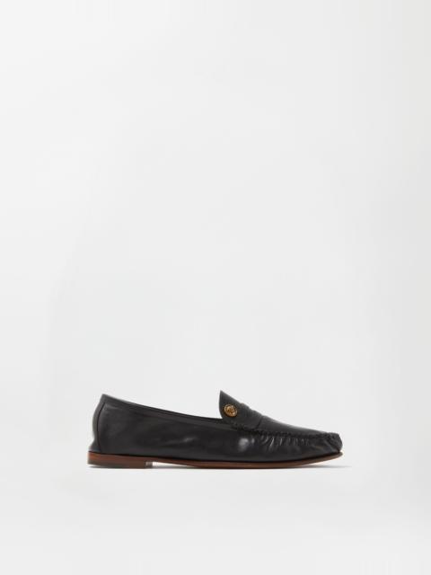 VERSACE Guanto Leather Driver Shoes