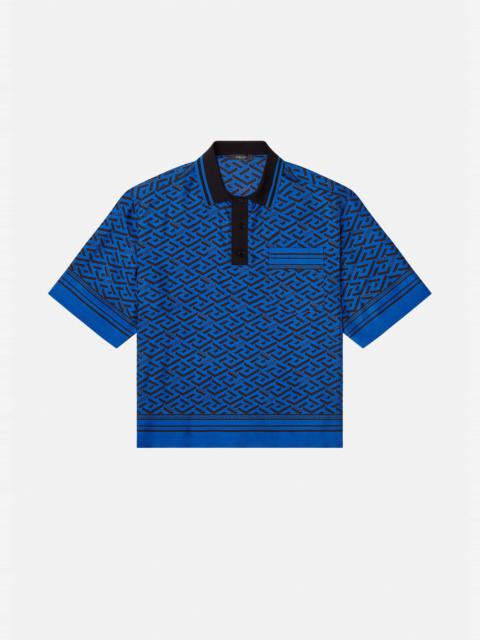 VERSACE La Greca Silk Shirt