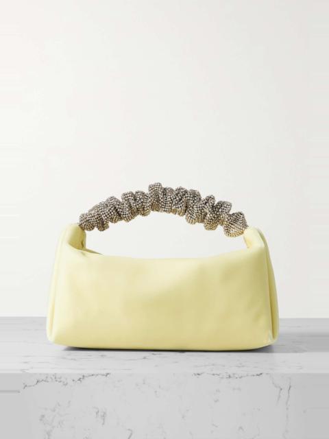 Alexander Wang Scrunchie crystal-embellished velvet shoulder bag